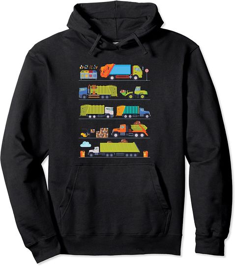 Discover Hoodie Sweater Com Capuz Carros de Brincar Camiones de basura