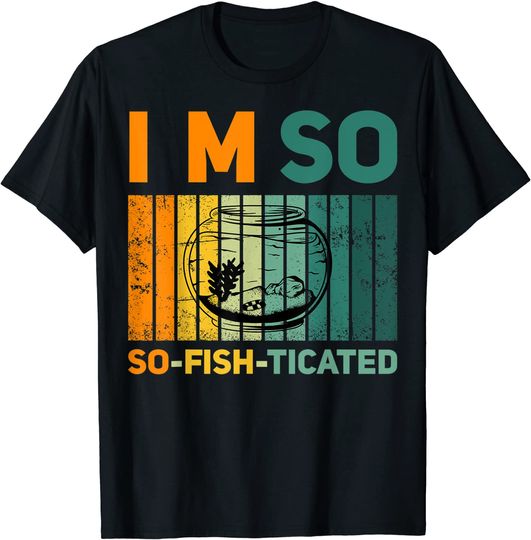 Discover T-shirt Unissexo Estilo Retrô Presente Ideal para Quem Gosta de Manter Peixes de Aquário