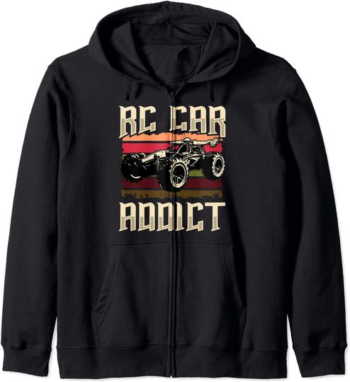 Discover Hoodie Sweater Com Capuz Fecho-Éclair Carros de Brincar Rc Cars Racing Radio Brinquedo Divertido Carro Vintage Controlado
