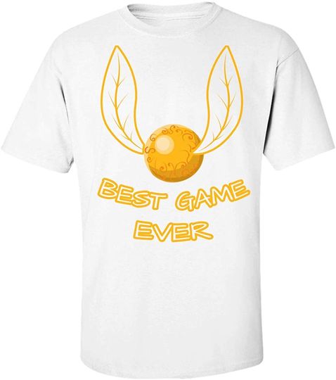 Discover Best Game Ever Golden Ball with Wings T-Shirt Camiseta Manga Curta Snitch Harry Potter