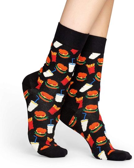 Discover Happy Socks Hamburger Sock Meias para Mulher