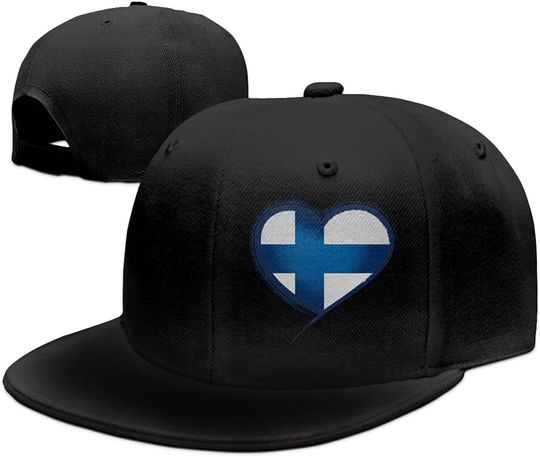Discover Bonés Coração Bandeira da Finlândia
