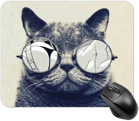 Discover Foto de Gato com Óculos | Mouse pad