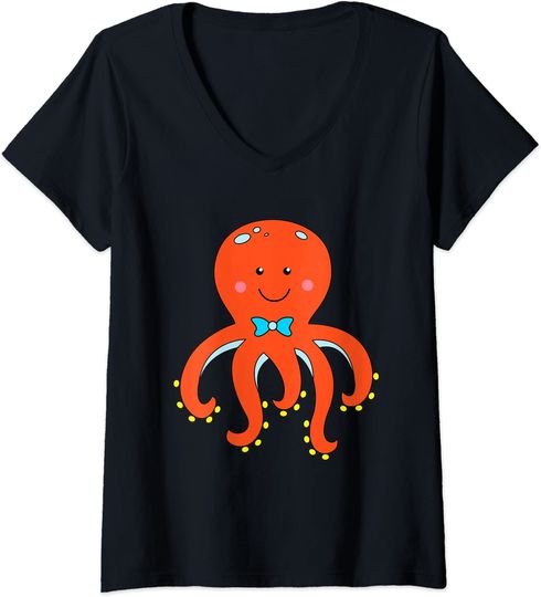 Discover T-shirt Polvo Feliz | Camiseta Masculina Decote em V