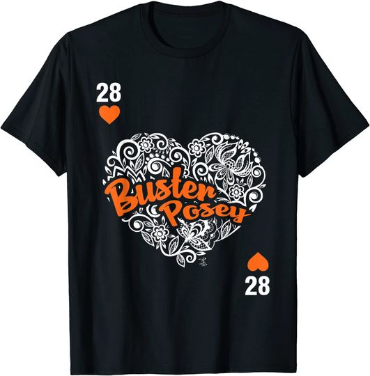 Discover Buster Posey T-Shirt Camiseta Manga Curta Rainha De Copas