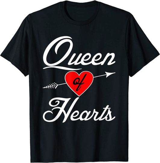 Discover Queen of Hearts T-Shirt Camiseta Manga Curta Rainha De Copas