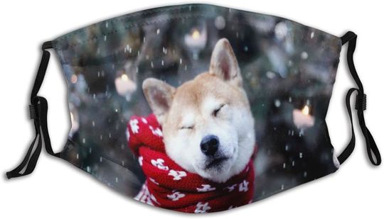 Discover Máscara Shiba Inu Feliz Natal