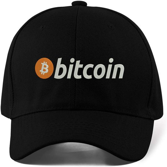 Discover Bitcoin Crypto Logo Boné de Basebol Desportivo