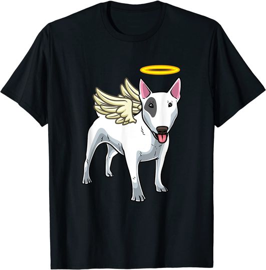Discover T-shirt Unissexo Bull Terrier Bebé Anjo
