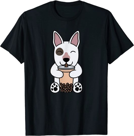 Discover Bull Terrier Bebé e Chá com Leite | T-shirt Masculina Feminia