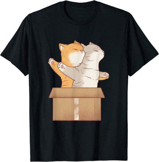 T-shirt Engraçada Gato Amor Titanic