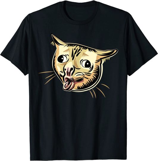 Discover T-shirt Unissexo Meme do Gato