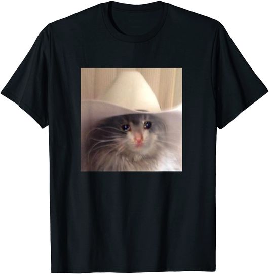T-shirt Masculina Feminina Meme do Gato Triste