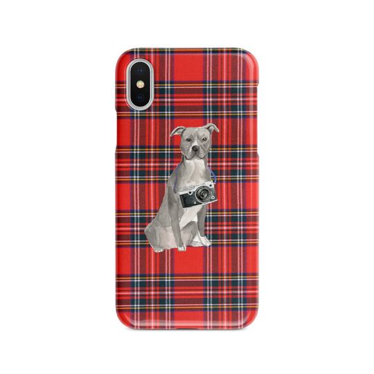 Discover Cachorro American Staffordshire Terrier Capa para iPhone 6/ 6s/ 7/ 7 Plus/ 8/ 8 Plus/ X/ XR/ 11/ 11 Pro/ 11 Pro Max/ 12 Pro/ 12 Pro Max/ 12 Mini/ 13/13 Pro/ 13 Pro Max/ 13 Mini Amstaff