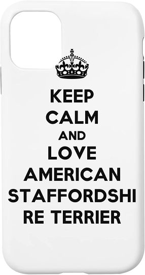 Discover Keep Calm and Love American Staffordshire Terrier Capa para Iphone Amstaff