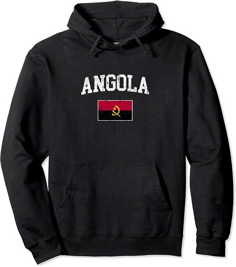 Discover Hoodie Sweater Com Capuz Bandera Angola Vintage Origens de Angola