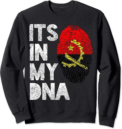 Discover It In My DNA Pride Suéter Sweatshirt Bandera Angola