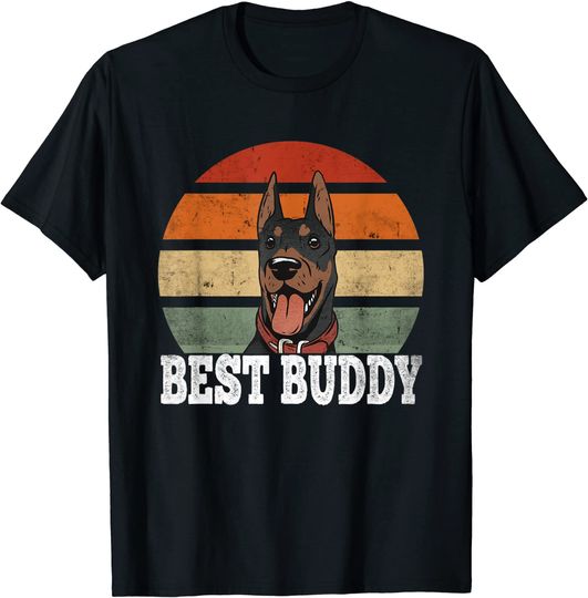 Discover T-shirt Unissexo Vintage Best Buddy Pinscher Alemão