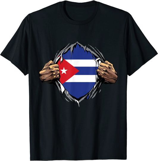 Discover T-shirt de Terror Bandeira de Cuba