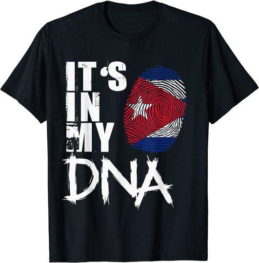 Discover T-shirt para Homem e Mulher DNA Cuba Orgulho de Ser Cubano