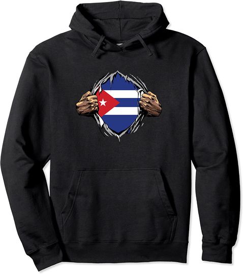 Discover Bandeira de Cuba | Hoodie Sweatshirt com Capuz Terror