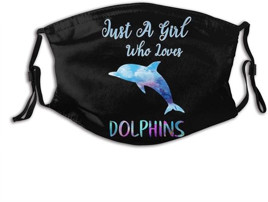 Discover Cute Dolphin Face Mask Máscara de Golfinho Azul