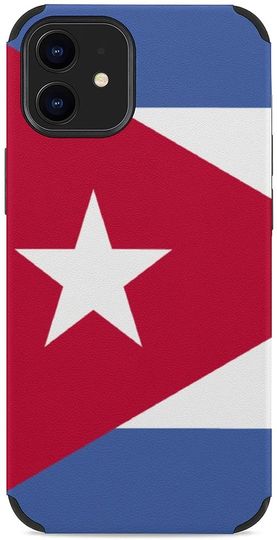 Discover Capa de Telemóvel Iphone Protetora de Proteção de Absorção de Choque Design com Bandeira de Cuba