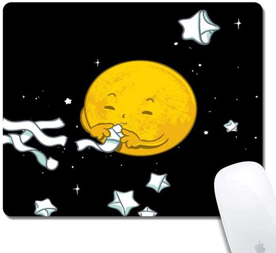 Discover Mouse Pad Lua e Estrelas