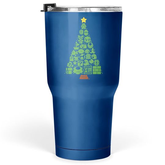 Discover Super Mario Item Characters Christmas Tree Tumbler 30 Oz