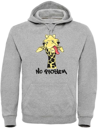 Discover Hoodie Sweater com Capuz Unissexo Girafa Engraçada Mostrando A Língua