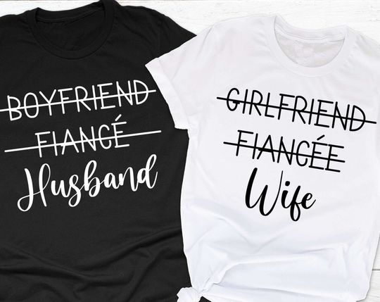 Discover T-shirt para Casal Marido e Esposa Presente de Casamento