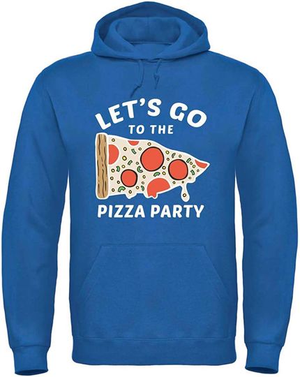 Discover Hoodie Sweater com Capuz Vamos para A Festa de Pizza