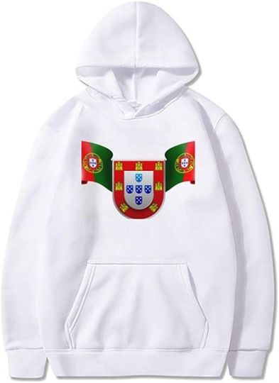 Discover Hoodie Sweater com Capuz para Homem e Mulher Símbolo Bandeira Portugal