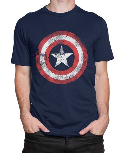 Discover T-shirt para Homem Marvel Captain America