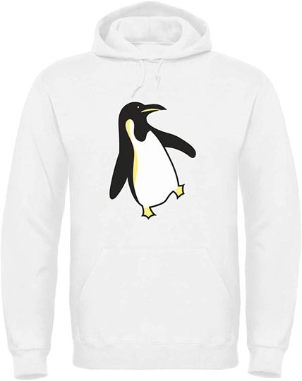 Hoodie Unissexo Presente Ideal para Amantes de Penguin