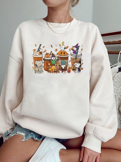 Discover Fall Coffee Snoopy Dog Sweatshirt, Snoopy Dog Sweatshirt