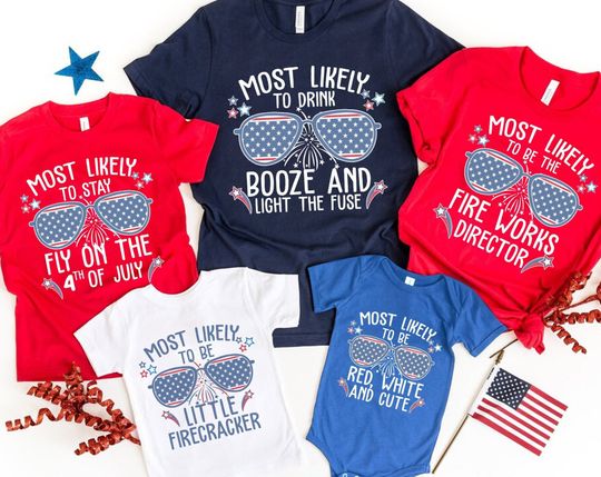 Discover 4th of July Matching Family T-Shirt