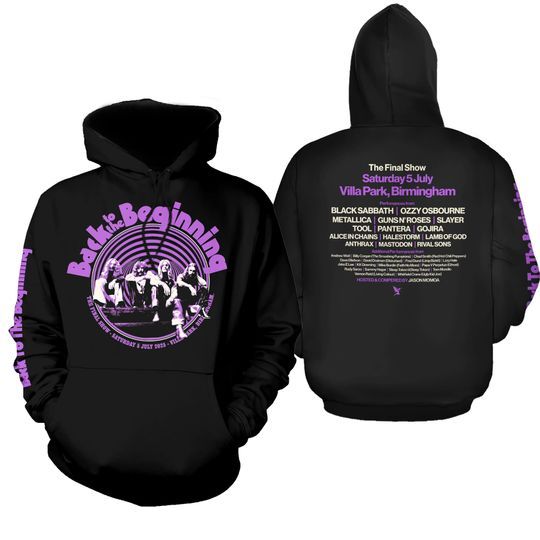 Discover Black Sabbath Back To The Beginning On July 5Th 2025 Event 3D Hoodie Unisex, Size XL