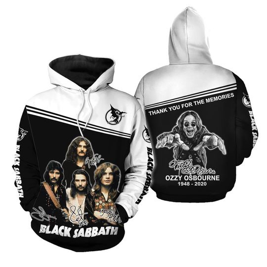 Discover Black Sabbath Ozzy Osbourne 3D Hoodie Kids, Size S