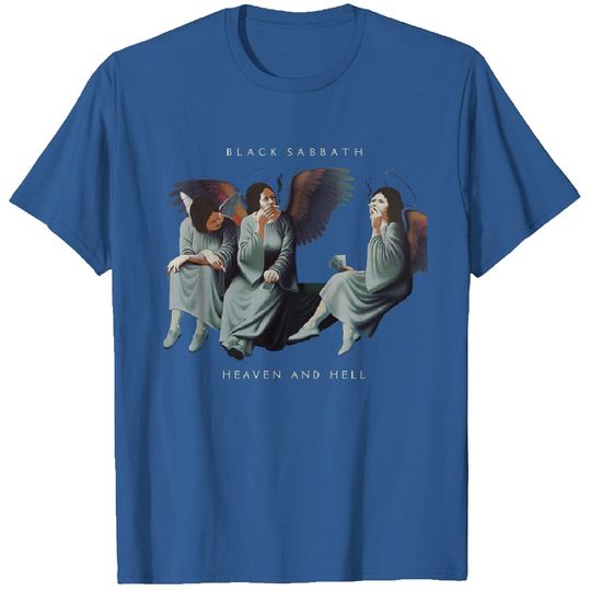 Discover Black Sabbath Heaven & Hell T-shirt Heavyweight T-shirt Men - Azalea, Size S