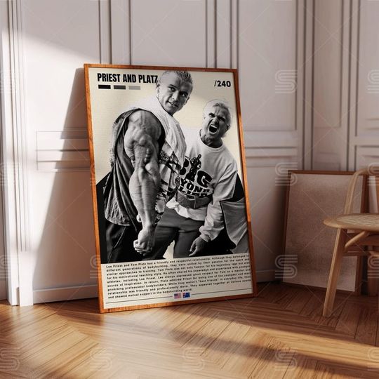 Discover Lee Priest and Tom Platz Poster, Bodybuilding Poster, Gym Wall Art, Gym Decor, Sports Bedroom Posters, Motivational Posters