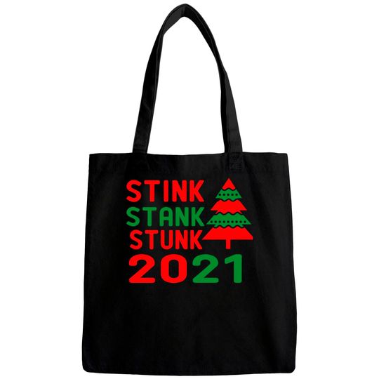 Discover Funny 2022 Stink Stank Stunk Christmas Essential Bags