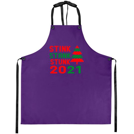 Discover Funny 2022 Stink Stank Stunk Christmas Essential Aprons