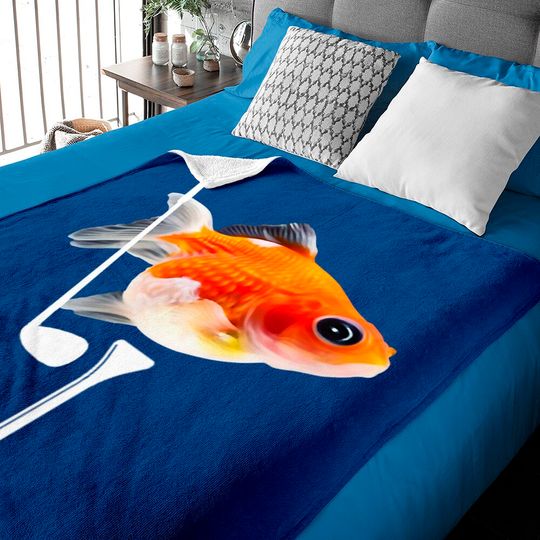 Discover Funny Pearlscale Goldfish Baby Blanket