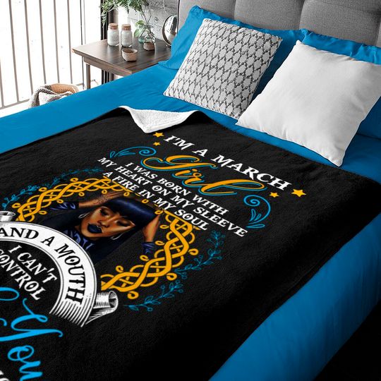 Discover Queens Born In March I'm A March Girl Black Girl Magic Gift Baby Blanket