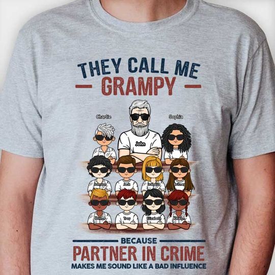 Discover They Call Me Grandpa - Personalized Unisex T-Shirt