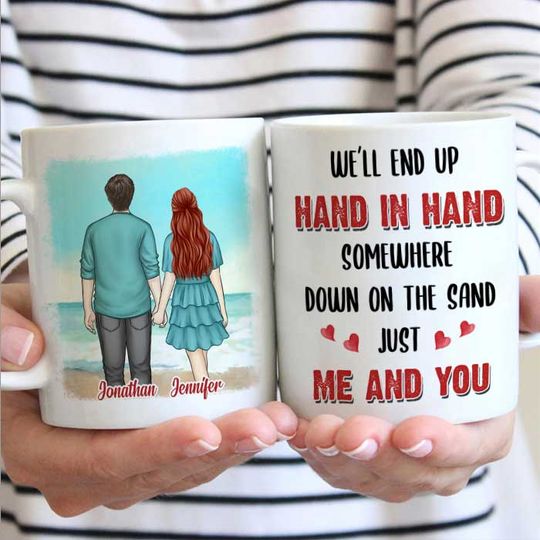 Discover We Will End Up Hand In Hand Gift For Couples Personalized Mug