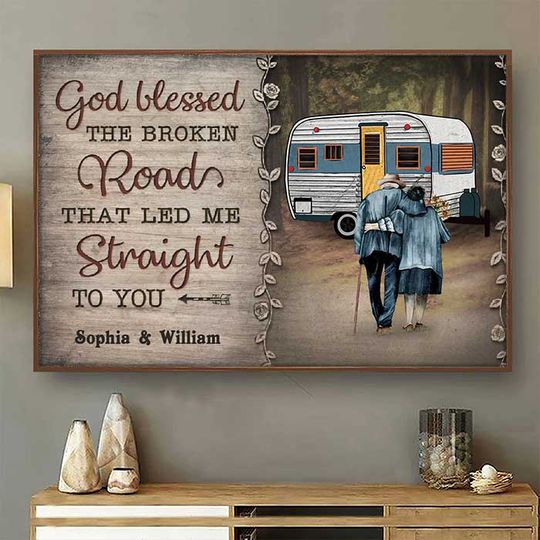 Discover The Road That Led Me Straight To You - Personalized Horizontal Poster