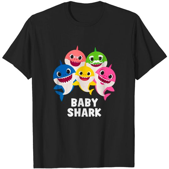 Discover Pinkfong Baby Shark Family T-Shirt - Fun & Colorful Kids' Apparel