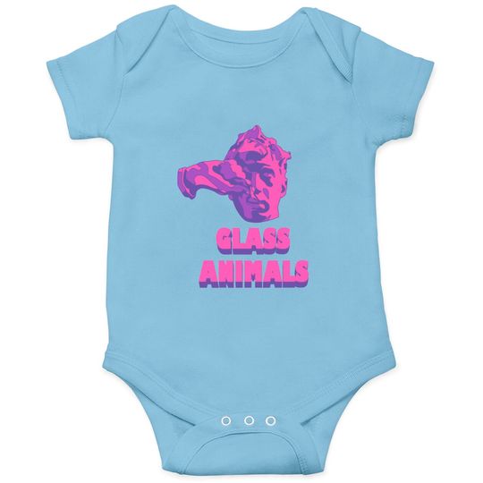 Discover Glass Animals Purple Head And Logo Onesies